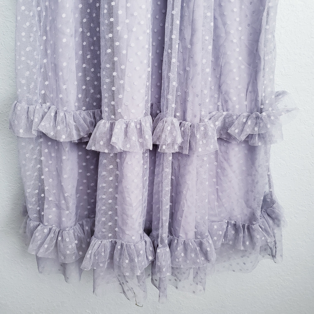 Baltic Born Lysandra Dusty Slate Smocked Dot Dress - Picture 4 of 6